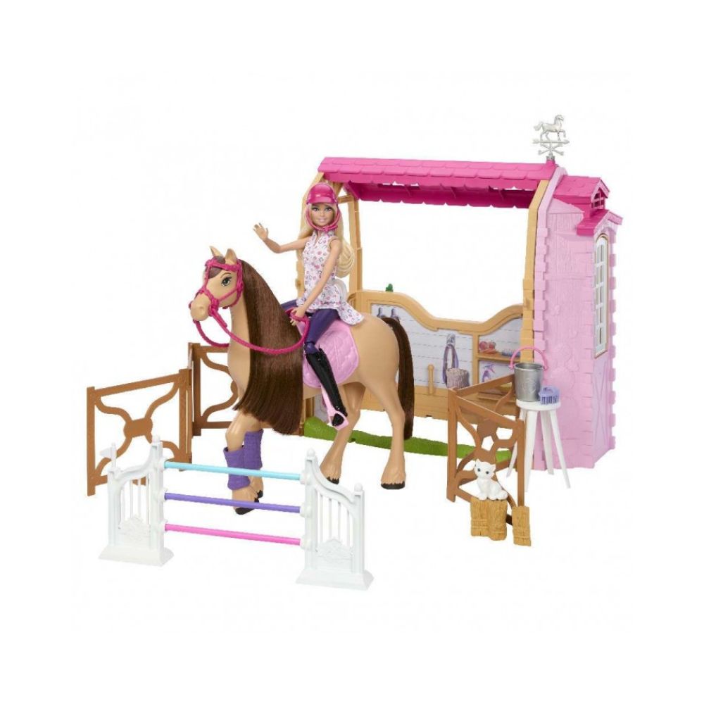 Mattel Barbie Mysteries The Great Horse Chase Σετ Παιχνιδιού Στάβλος, HXJ44 - Barbie