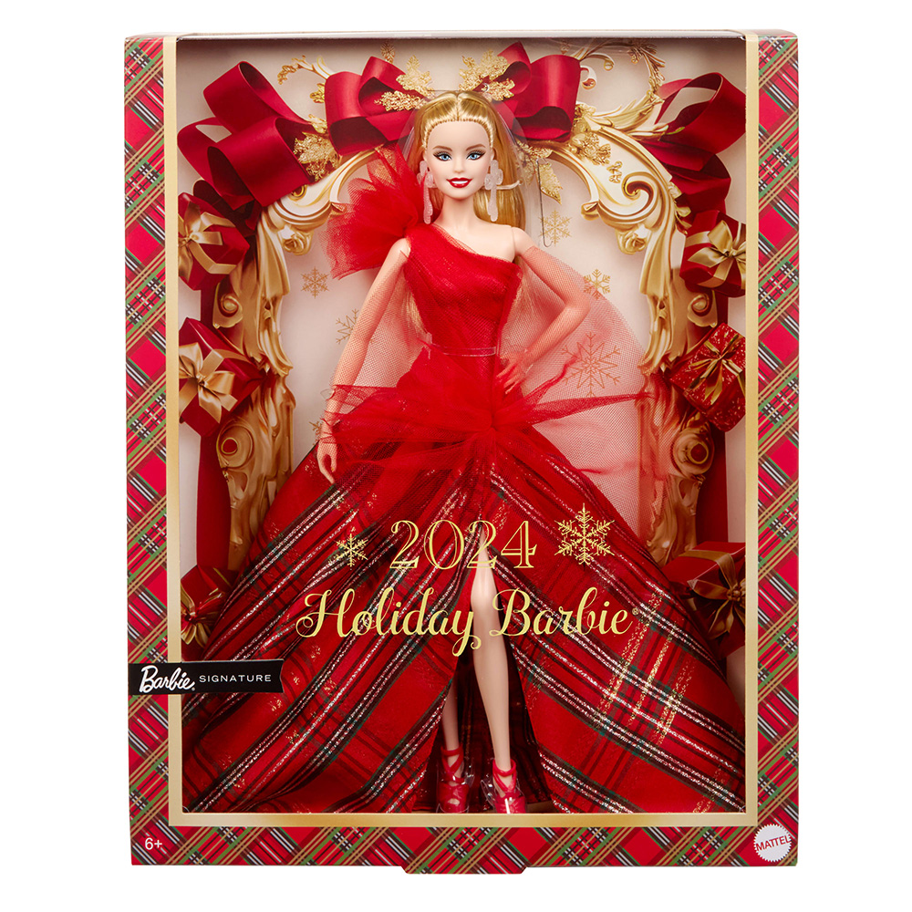 Mattel Barbie Συλλεκτική Barbie, 2024 Holiday Barbie Fashion Doll, HRM61 - Barbie