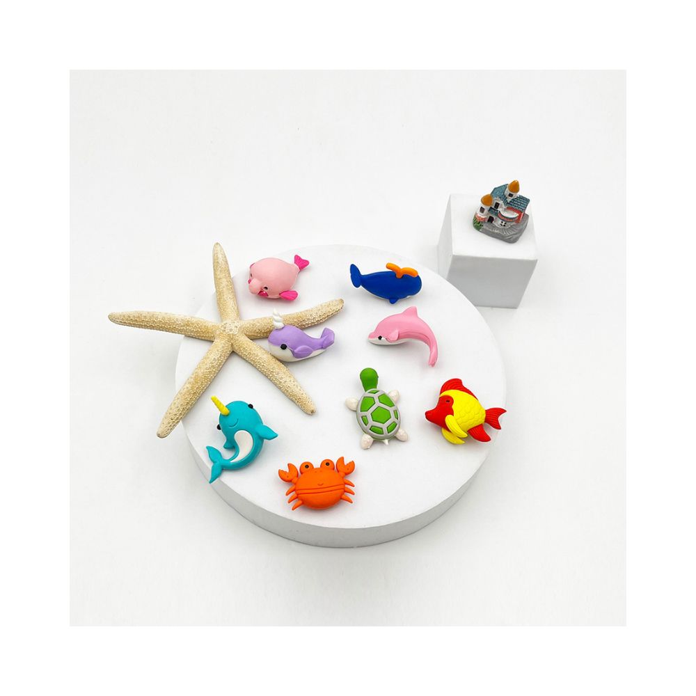 Σετ Γόμες Fancy Eraser Set: Aquarium σε 2 Σχέδια - Little Tree