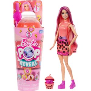 Mattel Barbie Bubble Tea Series Κούκλα Ρόφημα Μάνγκο με 8 Εκπλήξεις HTJ22 - Barbie