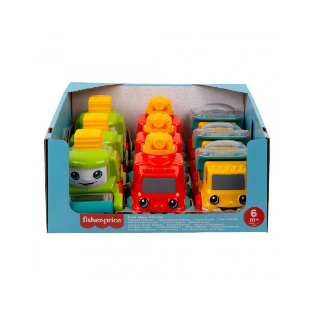 Mattel Fisher-Price Οχηματάκι Push Along σε Διάφορα Σχέδια, HRP27 - Fisher-Price