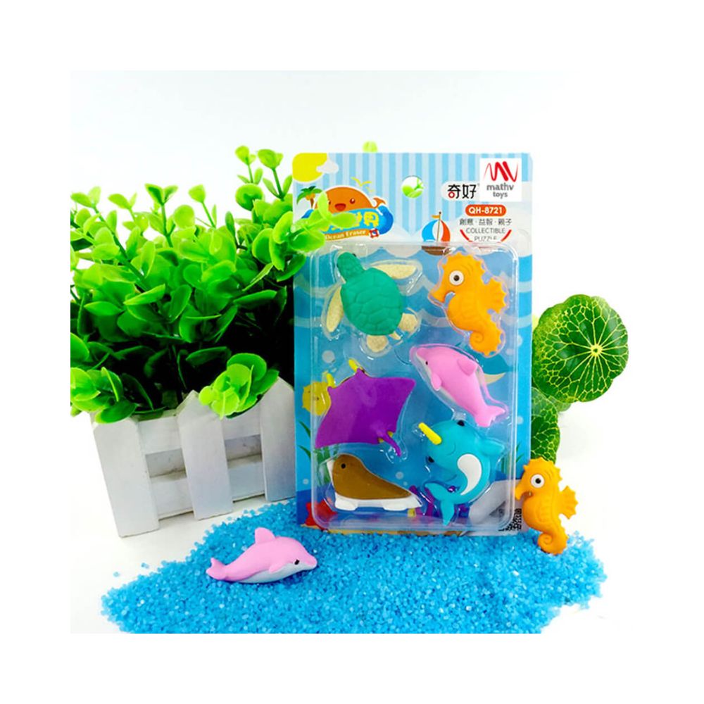 Σετ Γόμες Fancy Eraser Set: Under the Sea σε 2 Σχέδια - Little Tree