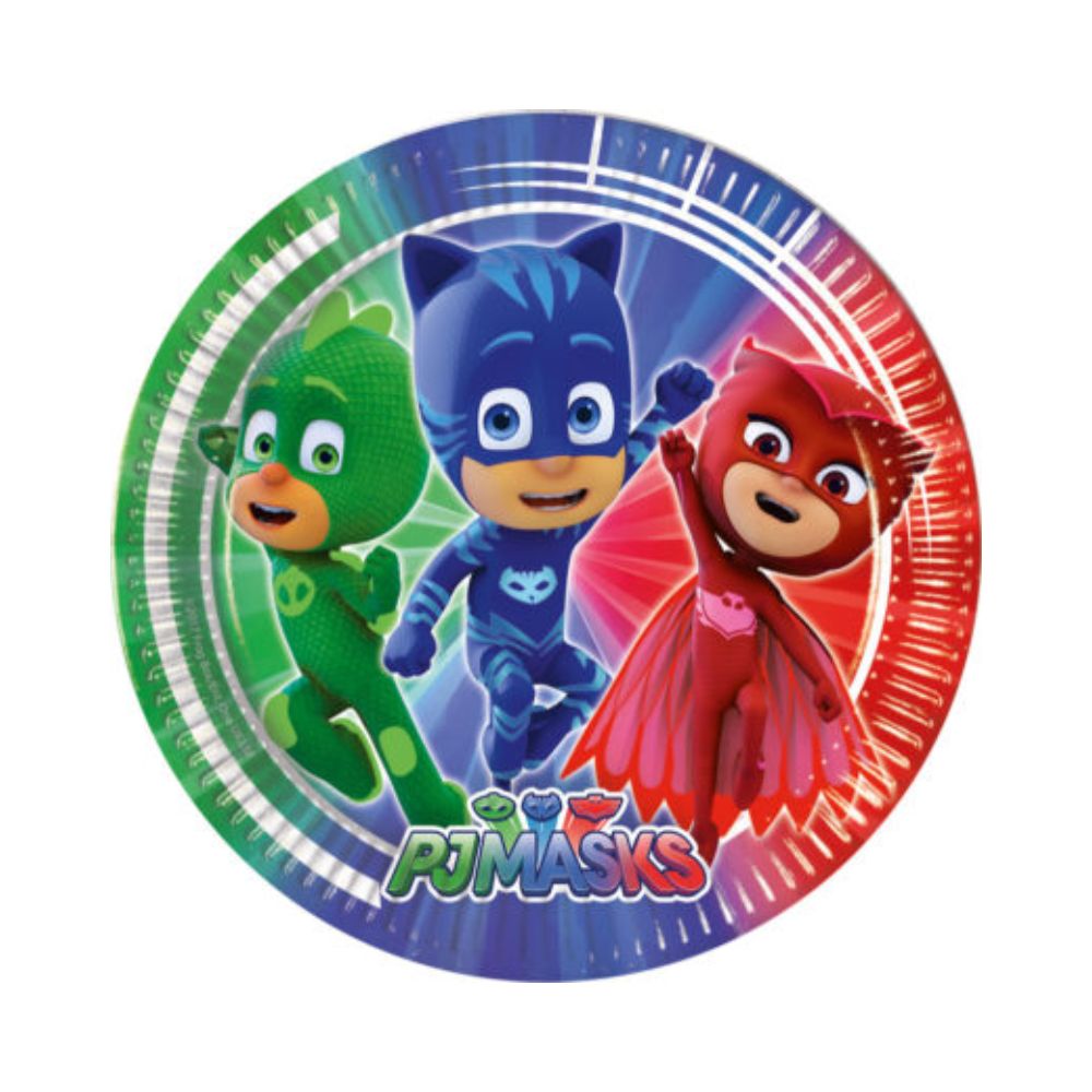 Pj Masks Entertainment One Πιάτα Μεγάλα 23εκ. 8 Τεμάχια, 088630 - PJ Masks