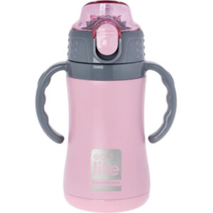 Ecolife ανοξείδωτο παγούρι θερμός kids thermos small 300ml ροζ - Ecolife