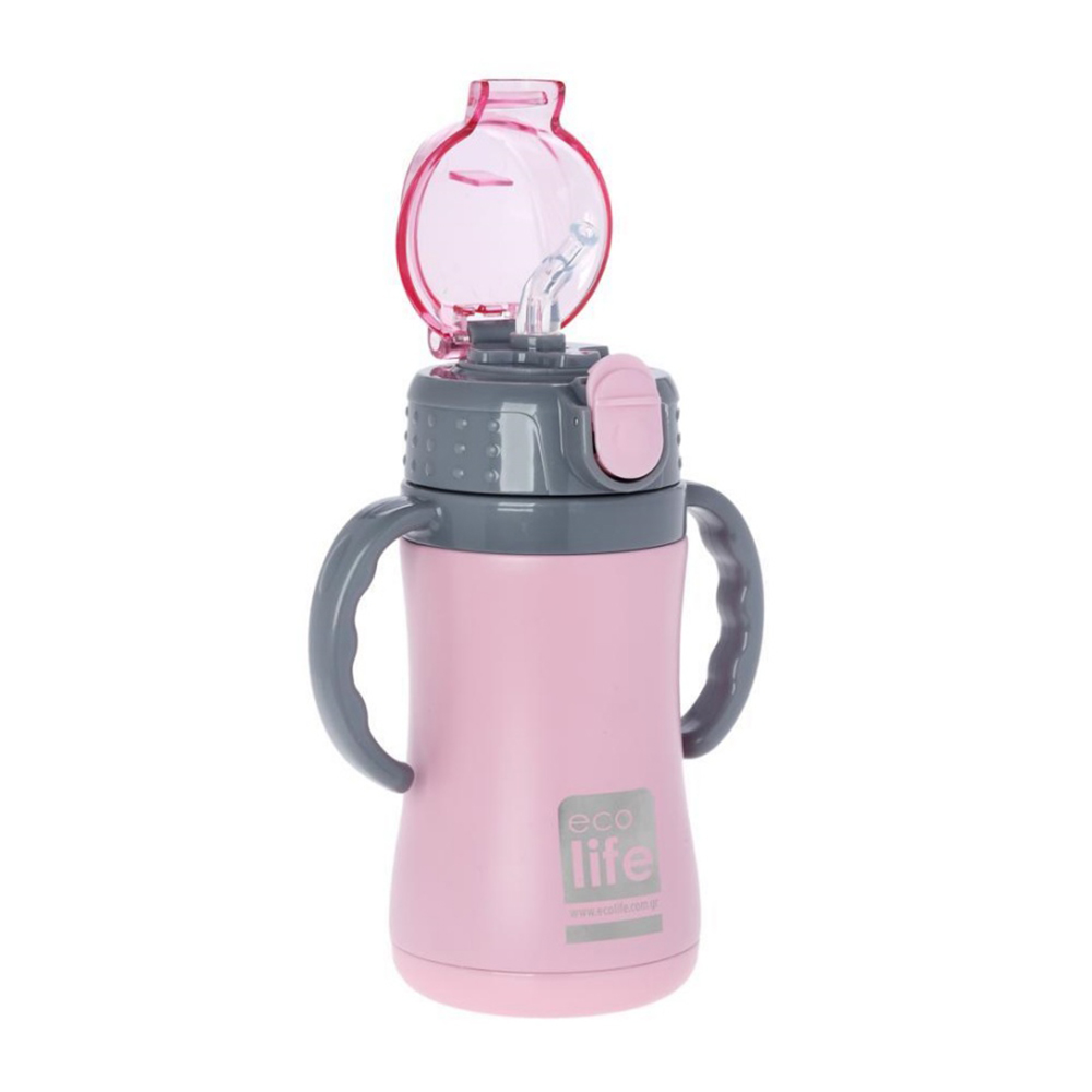 Ecolife ανοξείδωτο παγούρι θερμός kids thermos small 300ml ροζ - Ecolife