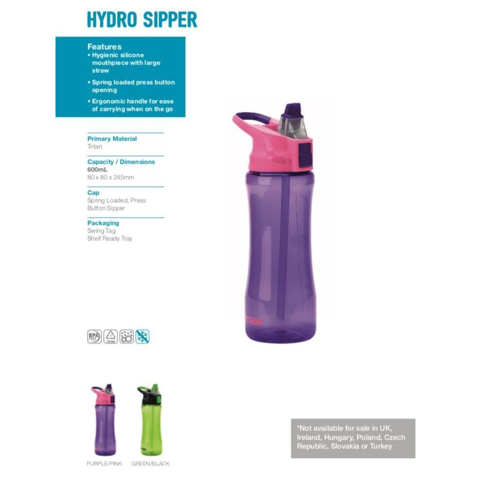 Εcolife παγούρι smash tritan bottle purple hydro 600ml - Ecolife