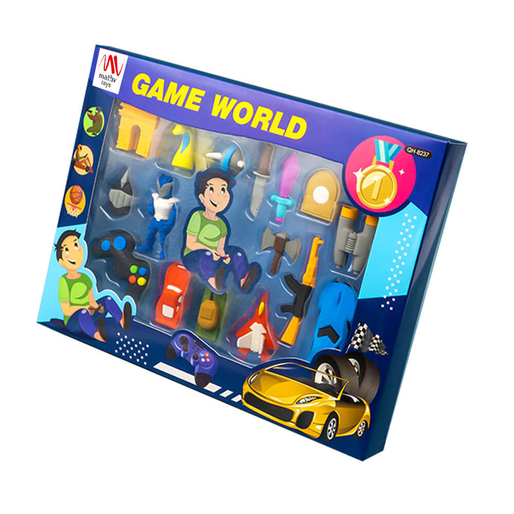 Gift Eraser Collection: Game World - Mathv Toys