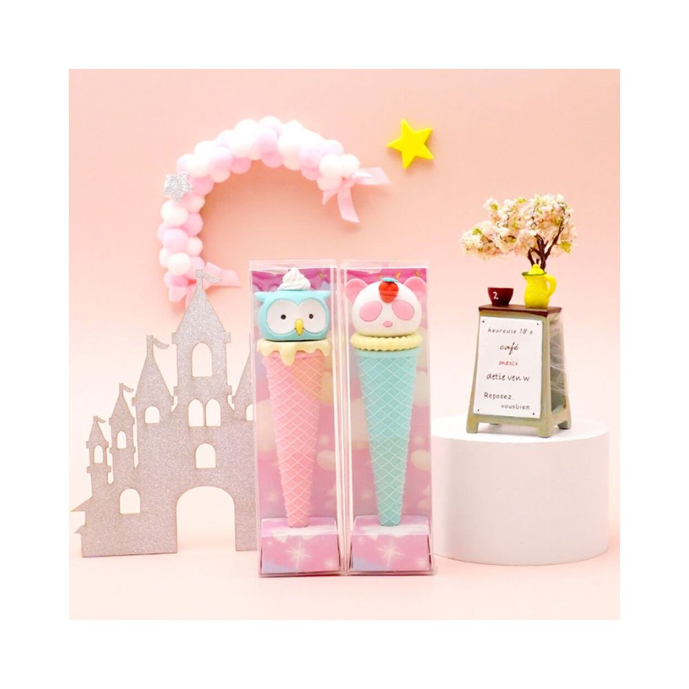 Γόμα Fancy Eraser: Animal Ice Cream σε 4 Σχέδια - Little Tree