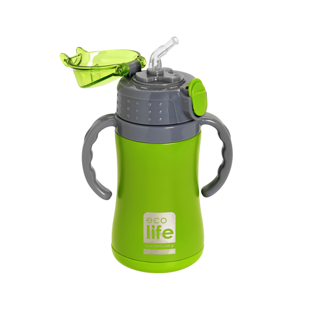 Ecolife ανοξείδωτο παγούρι θερμός kids thermos small 300ml πράσινο - Ecolife