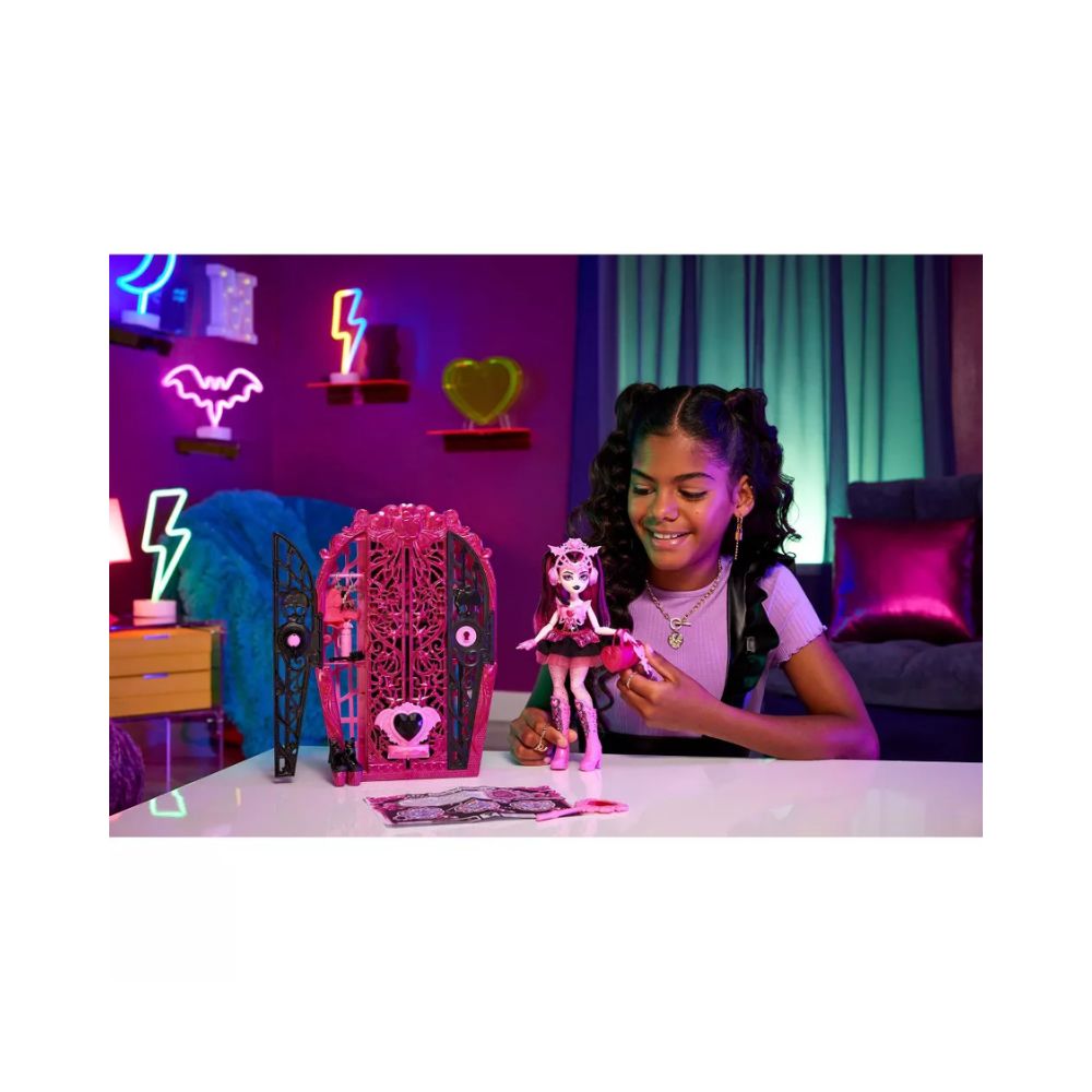 Mattel Κούκλα Skulltime Secrets Draculaura, HXH84 - Monster High