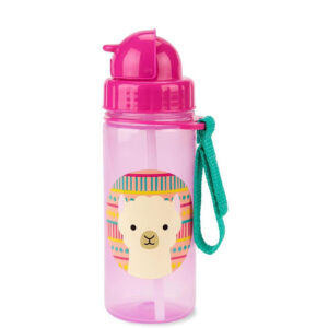 Skip Hop Zoo Πλαστικό Παγουρίνο με Καλαμάκι Λάμα - 385 ml - Skip Hop