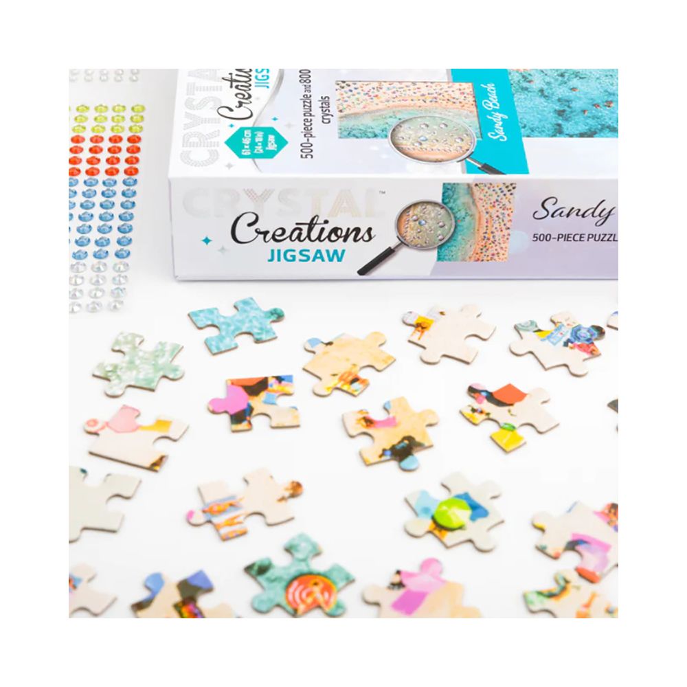 Crystal Creations 500-Piece Jigsaw: Sandy Beach - Hinkler