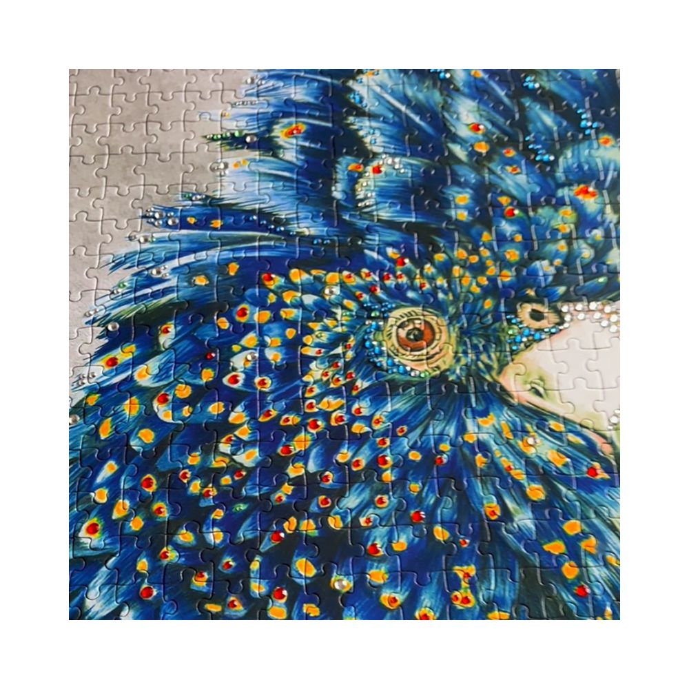 Crystal Creations 500-Piece Jigsaw: Blue Cockatoo - Hinkler