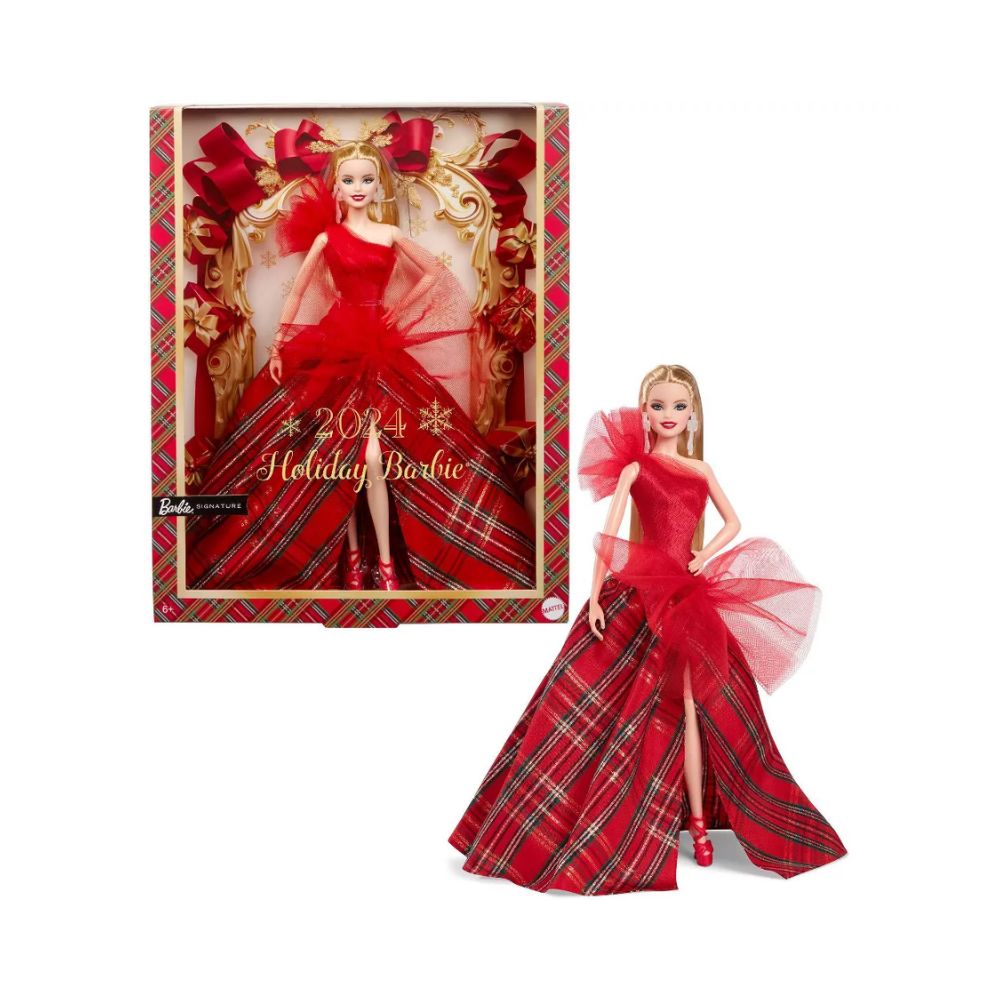 Mattel Barbie Συλλεκτική Barbie, 2024 Holiday Barbie Fashion Doll, HRM61 - Barbie