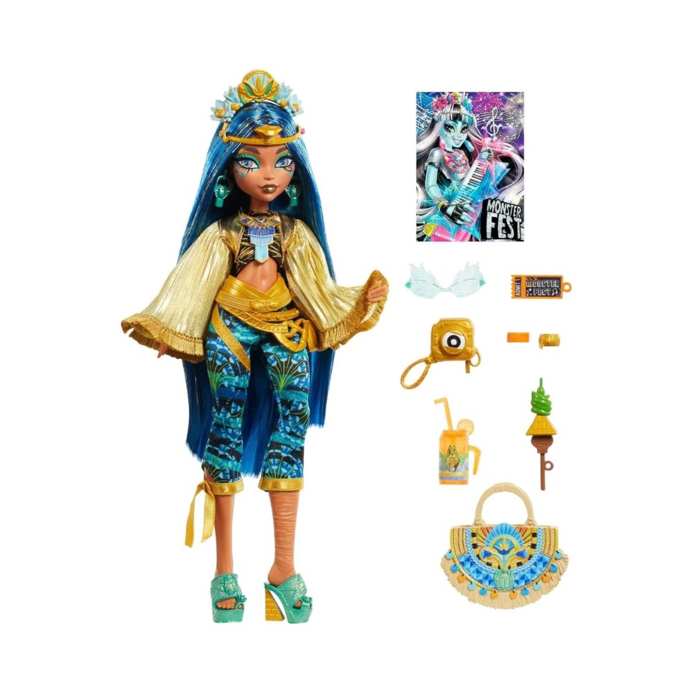 Mattel Monster High Monster Fest Κούκλα Cleo De Nile με Festival Outfit, HXH81 - Monster High