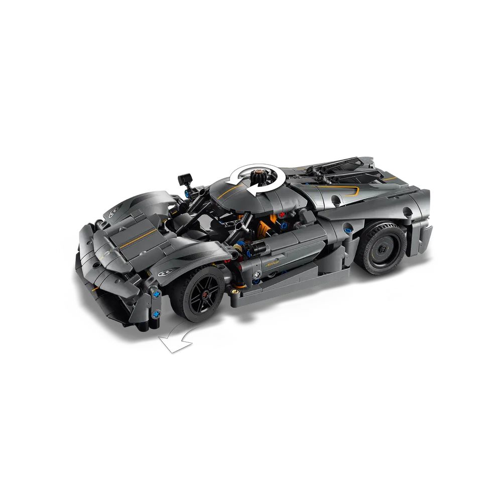 LEGO Technic Koenigsegg Jesko Absolut Grey Hypercar 42173 - LEGO