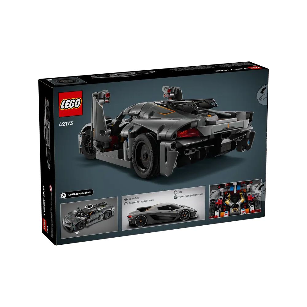 LEGO Technic Koenigsegg Jesko Absolut Grey Hypercar 42173 - LEGO