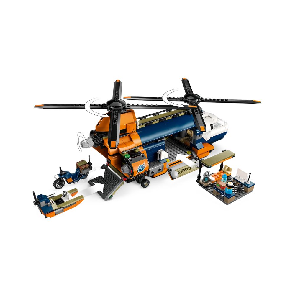 LEGO City Jungle Explorer Helicopter At Base Camp 60437 - LEGO, LEGO City