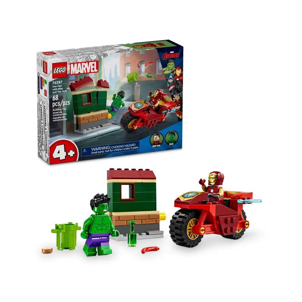 LEGO Super Heroes Iron Man With Bike & The Hulk 76287 - LEGO, LEGO Marvel Super Heroes