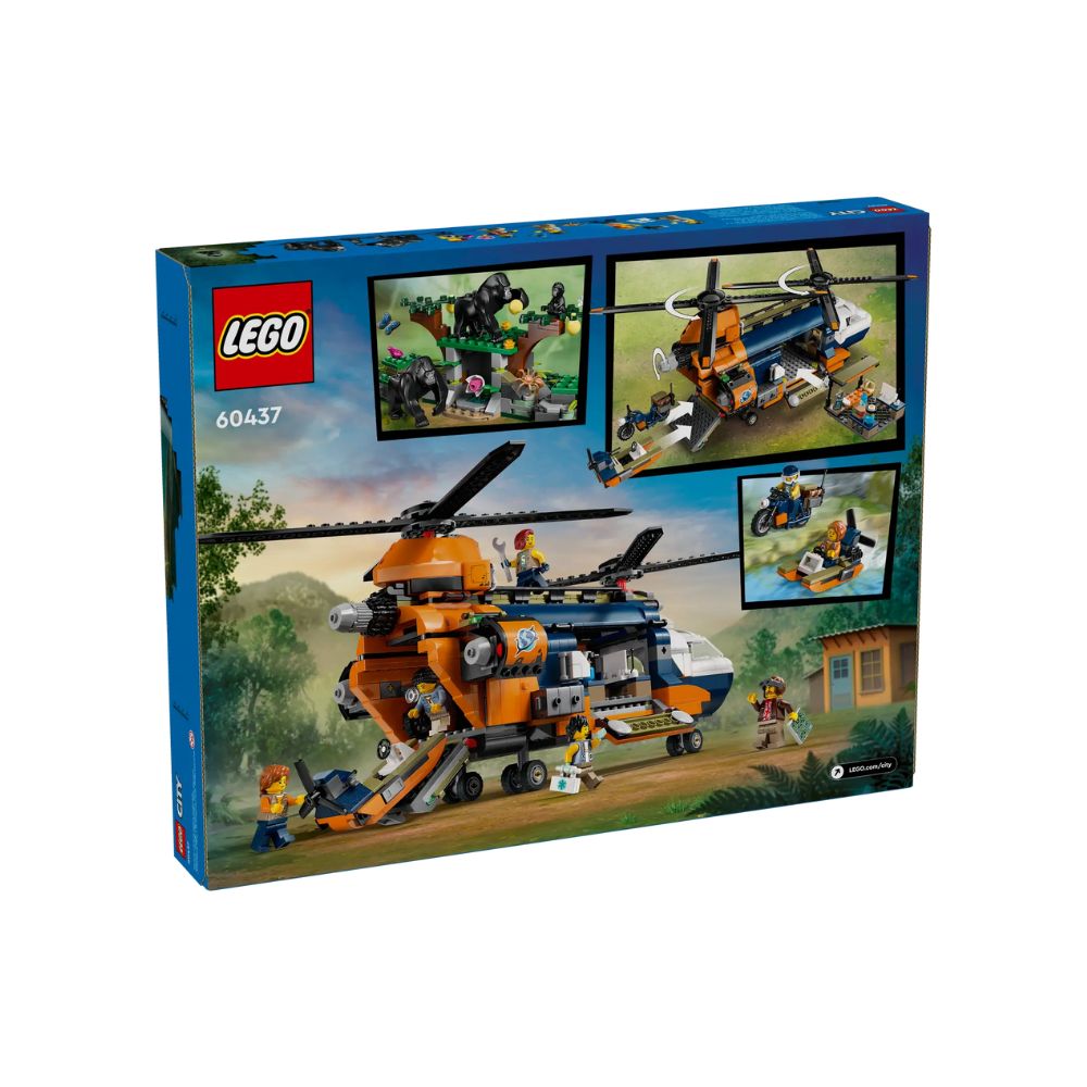 LEGO City Jungle Explorer Helicopter At Base Camp 60437 - LEGO, LEGO City