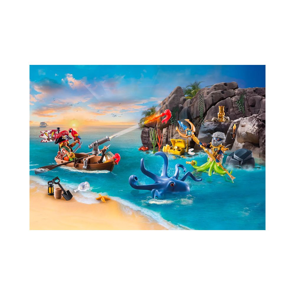 Playmobil Pirates Χριστουγεννιάτικο Ημερολόγιο Ο Θησαυρός Των Πειρατών 71636 - Playmobil, Playmobil Pirates