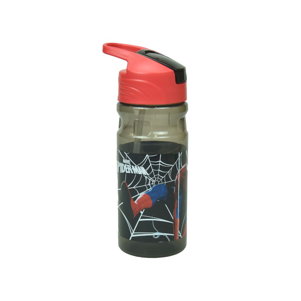 Gim Παγούρι Πλαστικό Flip 500ml Spiderman Black City, 557-12203 - Gim