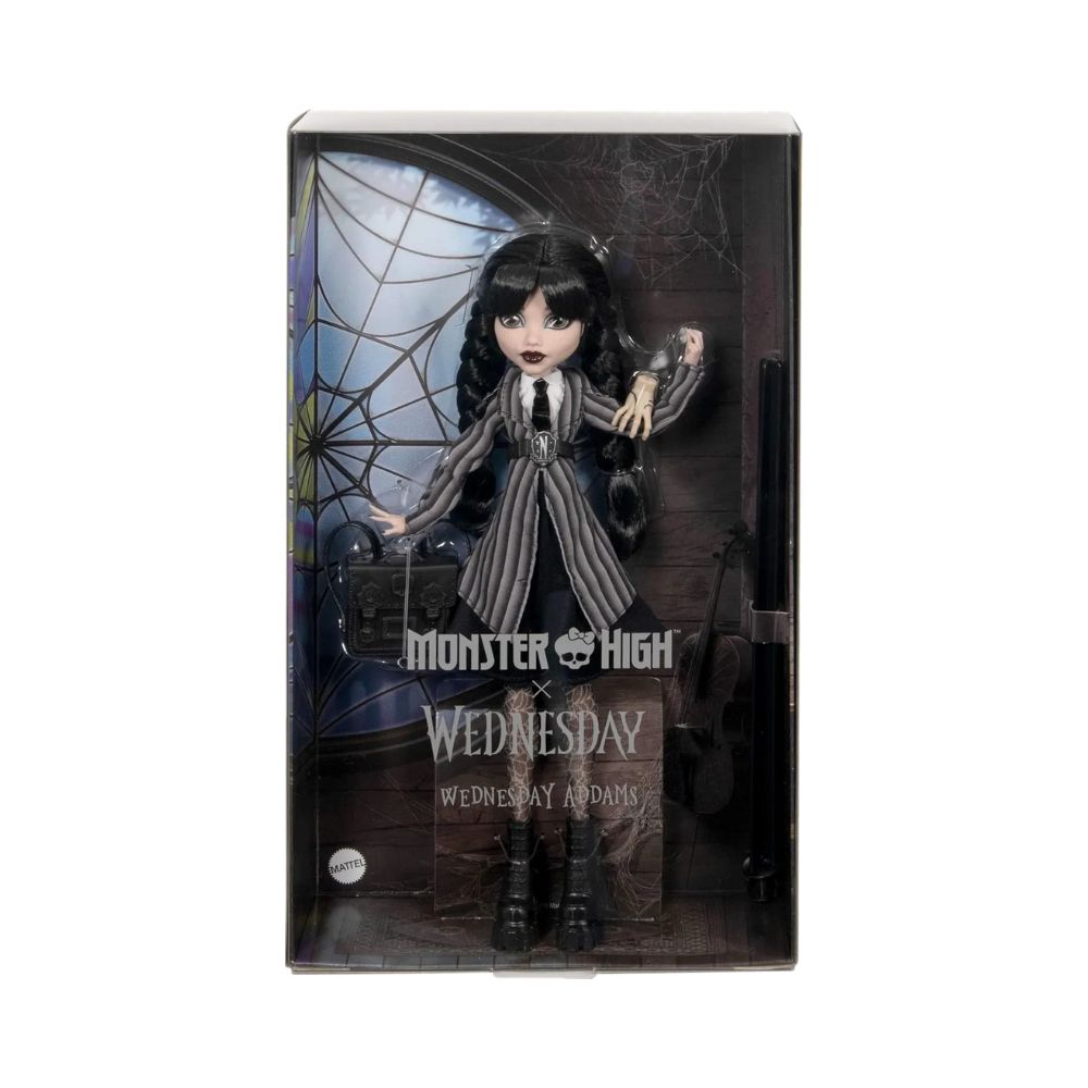 Mattel Monster High™ Συλλεκτική Κούκλα Wednesday Addams Nevermore Academy Uniform, HXJ04 - Monster High