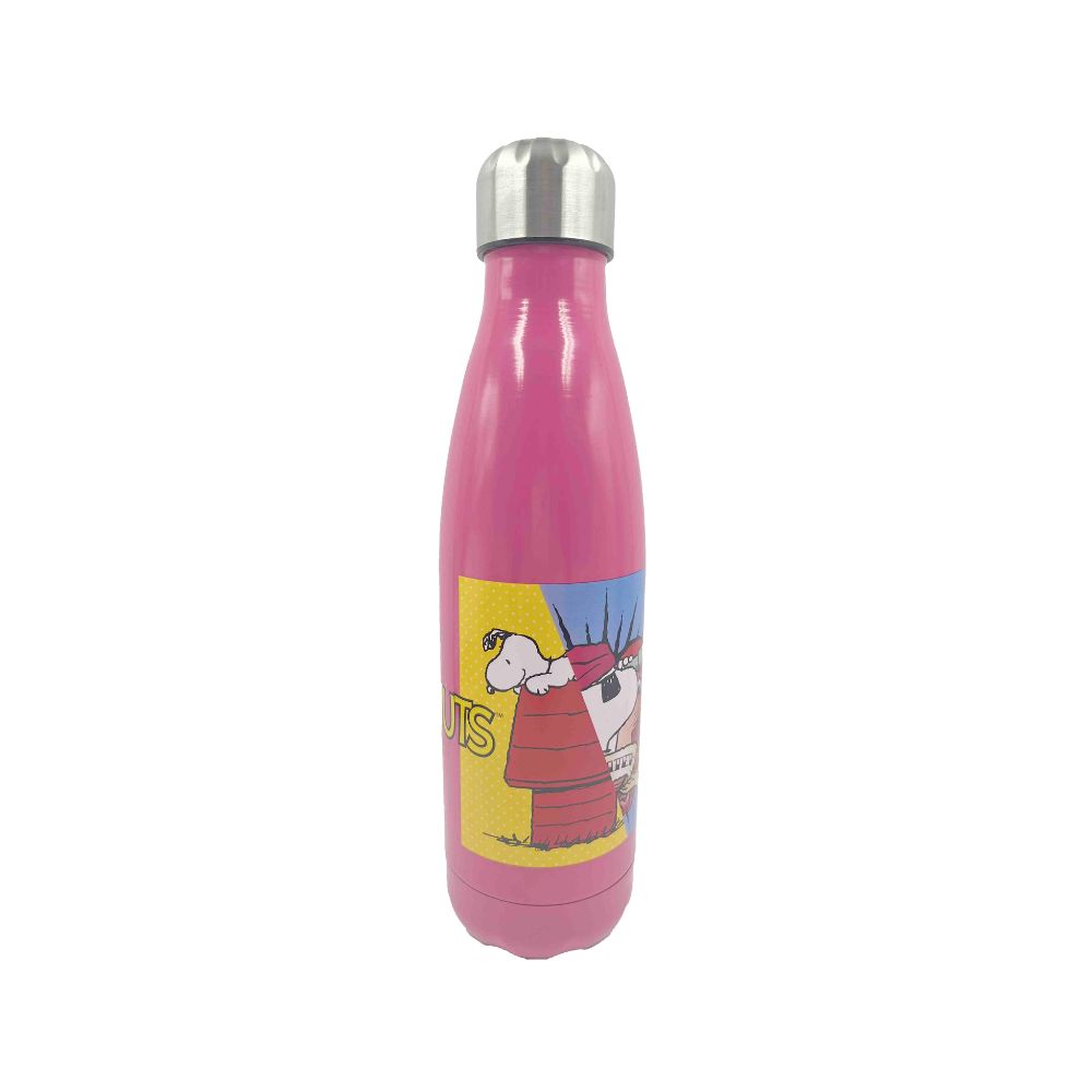 Back Me Up Μπουκάλι Θερμός από Ανοξείδωτο Ατσάλι SS 500ml Peanuts Snoopy (2 Σχέδια), 555-82243 - Gim