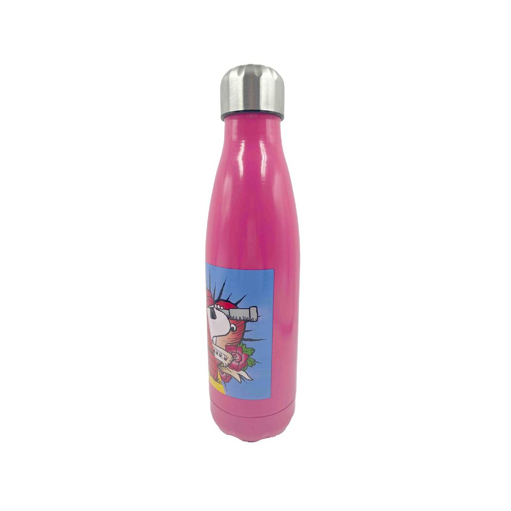 Back Me Up Μπουκάλι Θερμός από Ανοξείδωτο Ατσάλι SS 500ml Peanuts Snoopy (2 Σχέδια), 555-82243 - Gim