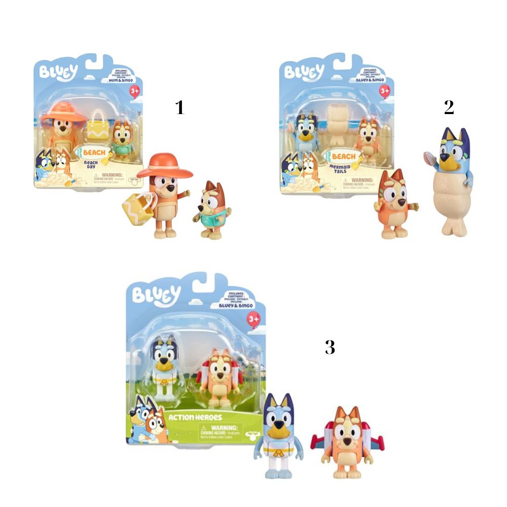 Bluey Φιγούρες Εξοχικό 2Τμχ (3 Σχέδια), BLY69000 - Giochi Preziosi