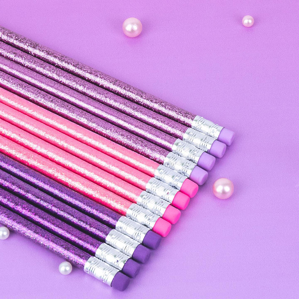 Dreamy Glitter Set 12 Μολύβια HBL (2 Σχέδια), LT111229 - Hinkler