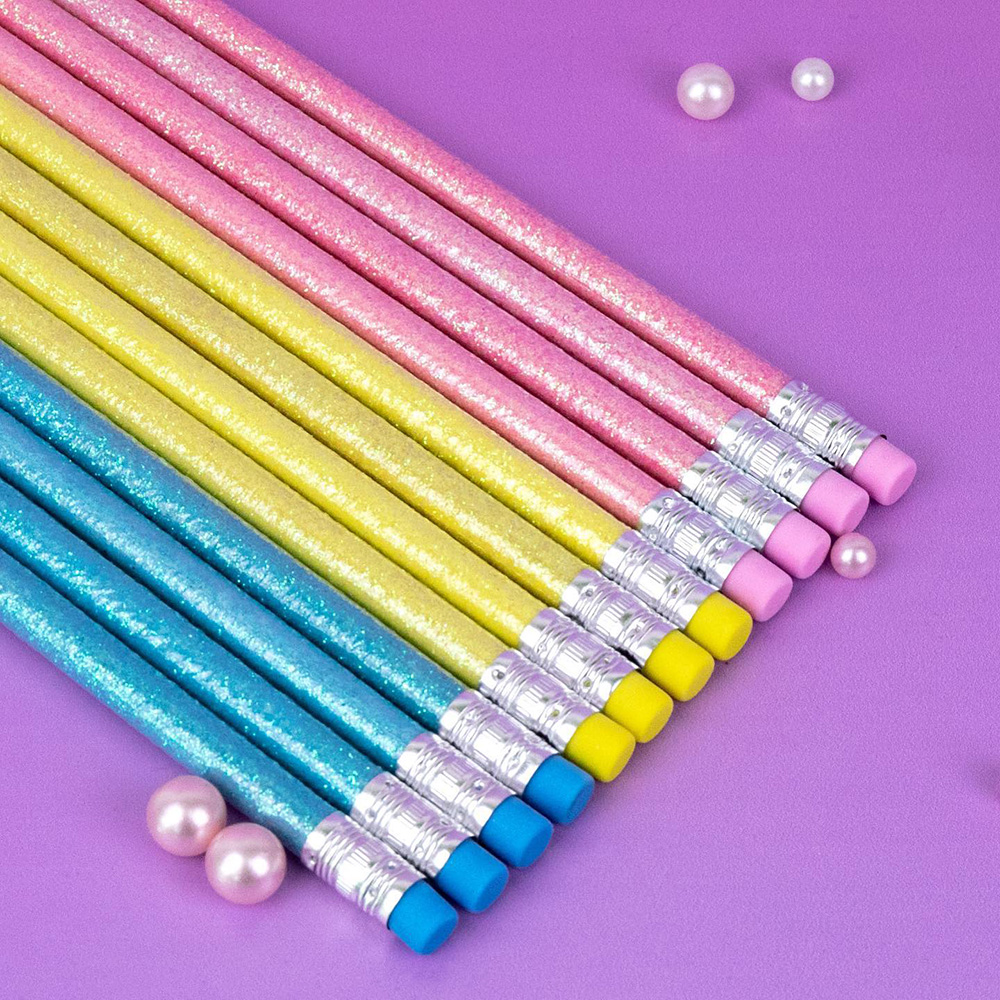 Dreamy Glitter Set 12 Μολύβια HBL (2 Σχέδια), LT111229 - Hinkler