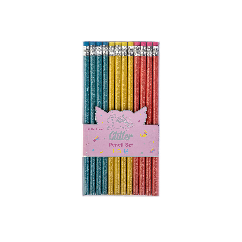 Dreamy Glitter Set 12 Μολύβια HBL (2 Σχέδια), LT111229 - Hinkler
