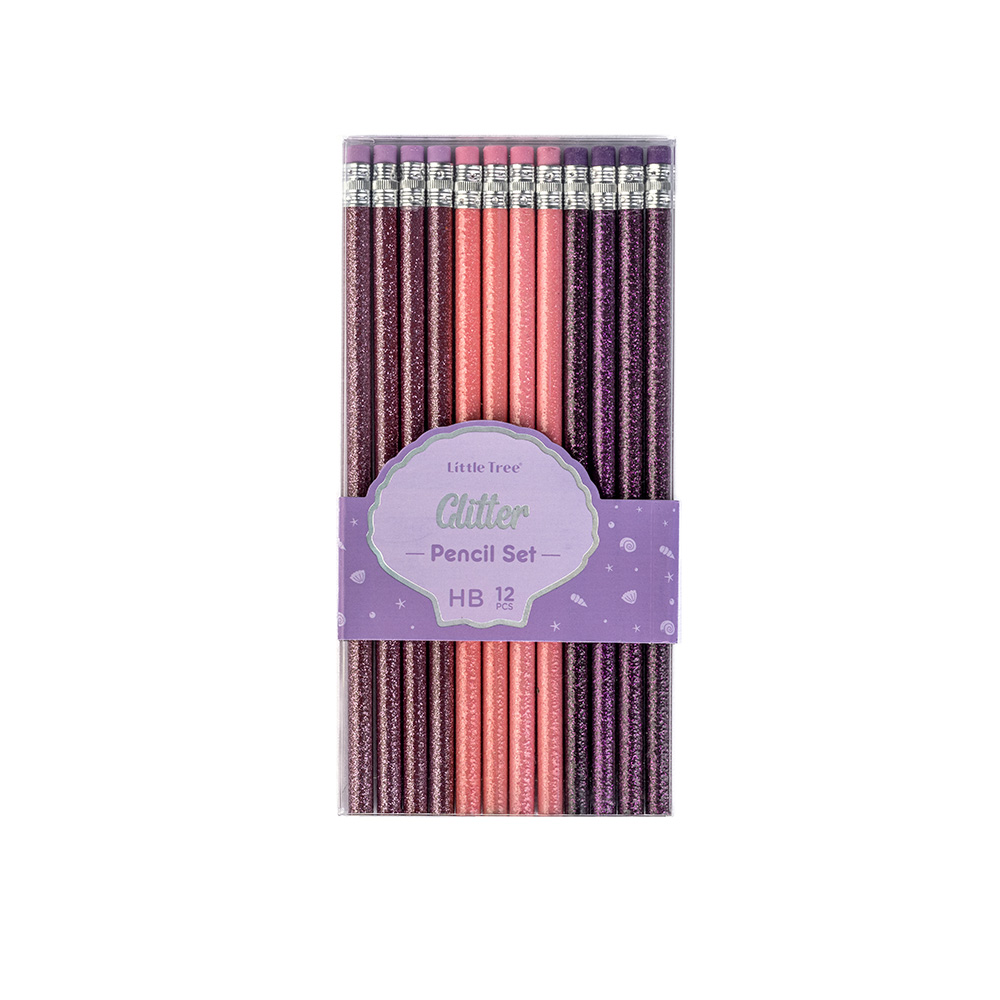 Dreamy Glitter Set 12 Μολύβια HBL (2 Σχέδια), LT111229 - Hinkler