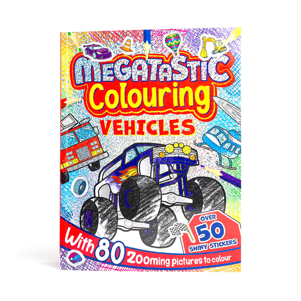 Hinkler Megatastic Colouring: Vehicles, MEG-10 - Hinkler