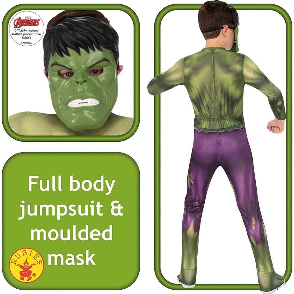 Rubie's Παιδική Στολή Marvel Hulk Hs Small (5-6 ετών) 702025S - 