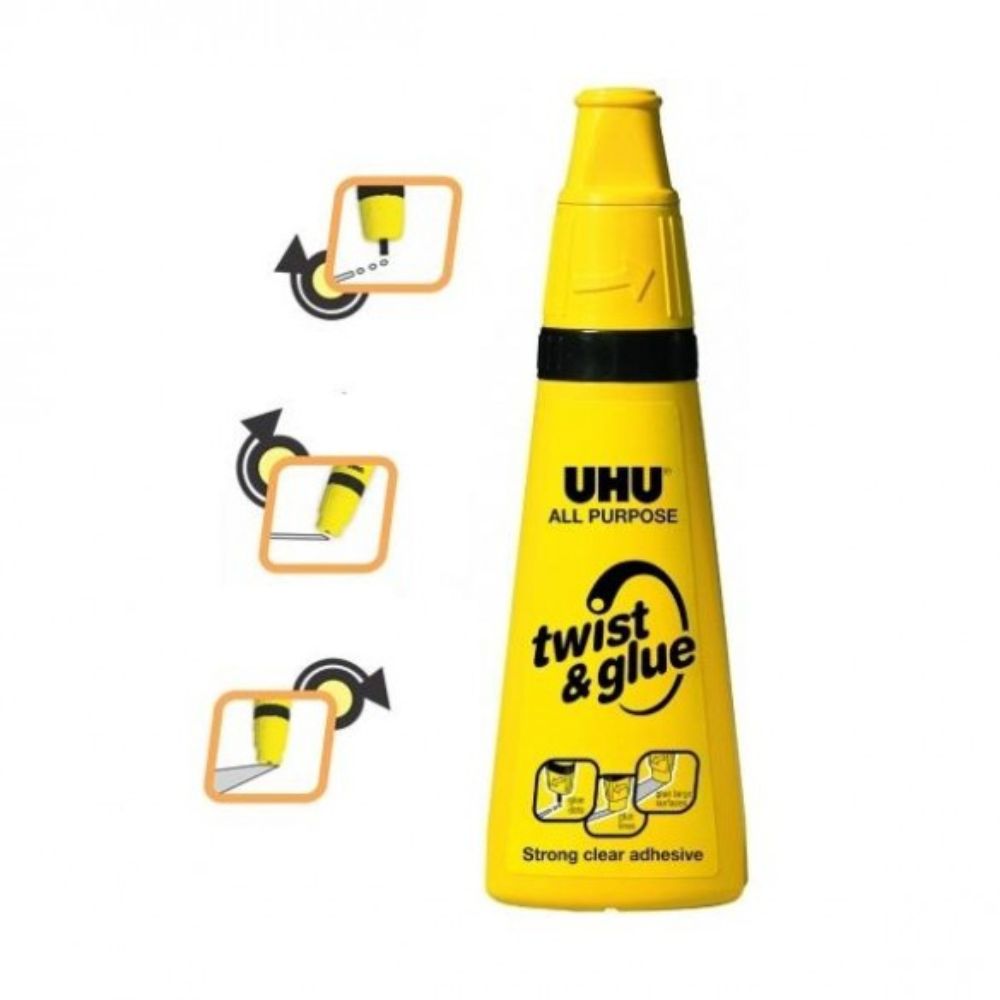 UHU Υγρή κόλλα Twist & Glue 90ml, 63847 - UHU