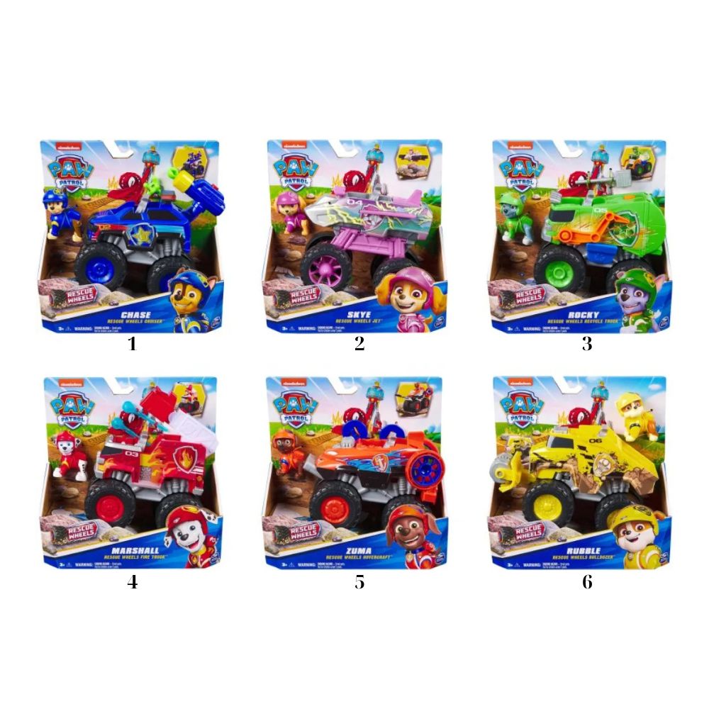 Spin Master Paw Patrol Θεματικά Οχήματα Rescue Wheels (Διάφορα Σχέδια) 6069372 - Spin Master