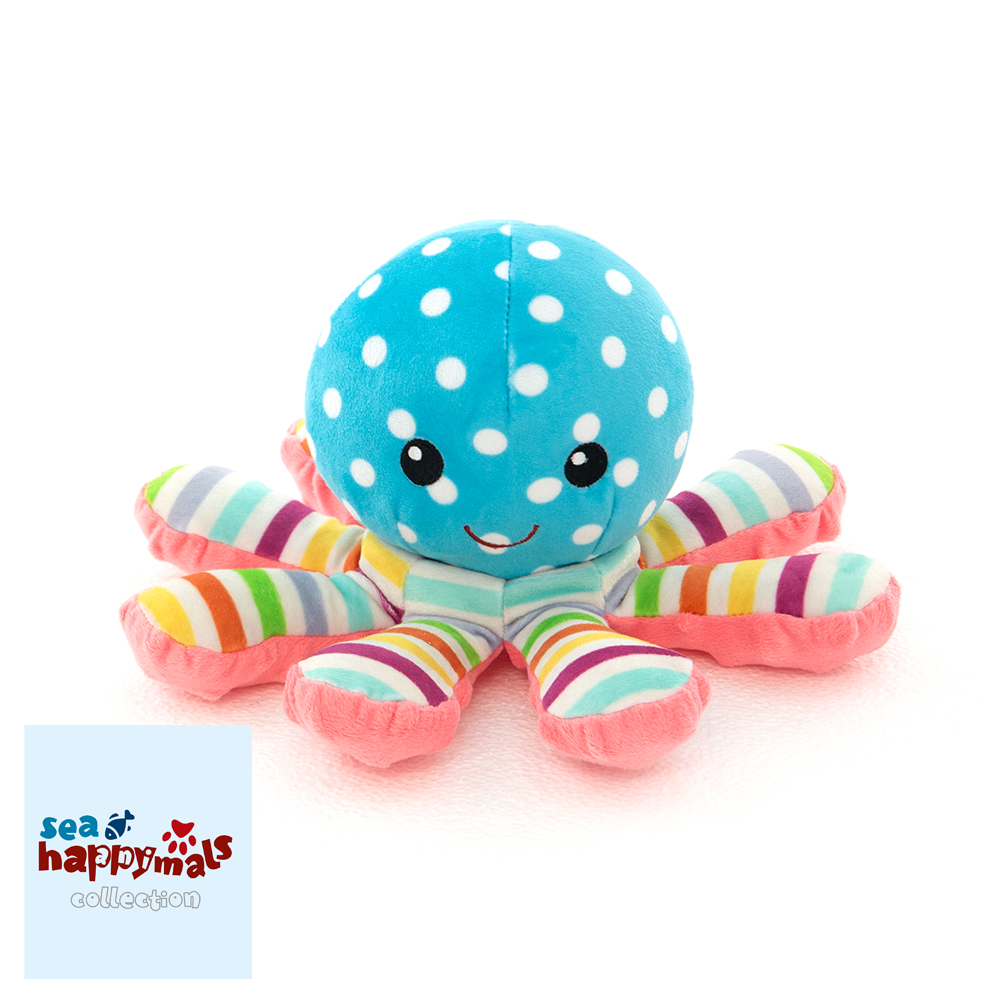 Happymals Λούτρινο Sea World: Χταπόδι, HS-001 - Happymals