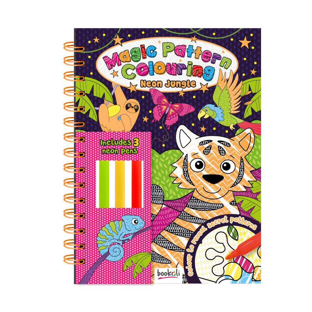 Hinkler Magic Pattern Colouring: Neon Jungle, COL-5 - Hinkler