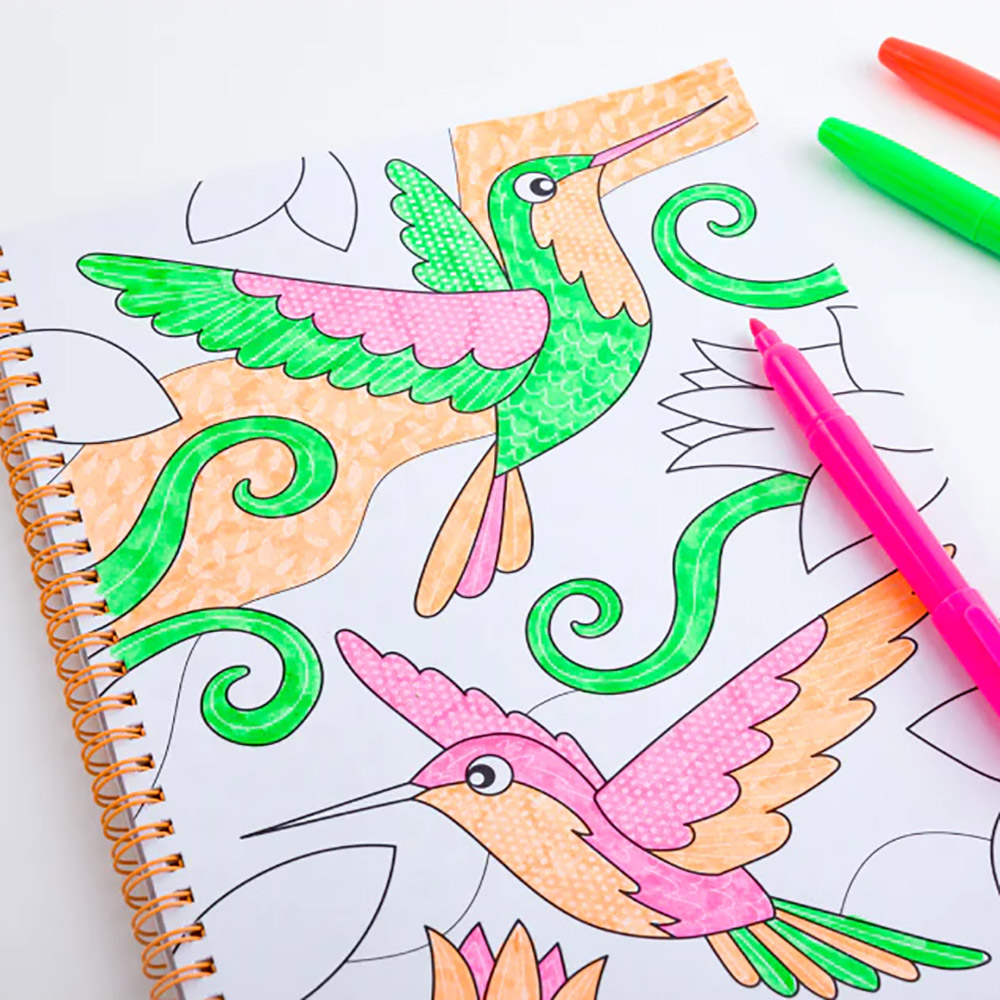 Hinkler Magic Pattern Colouring: Neon Jungle, COL-5 - Hinkler