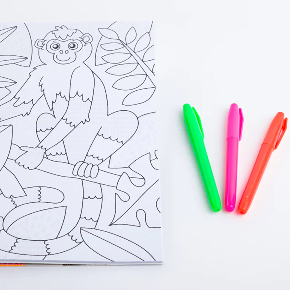 Hinkler Magic Pattern Colouring: Neon Jungle, COL-5 - Hinkler