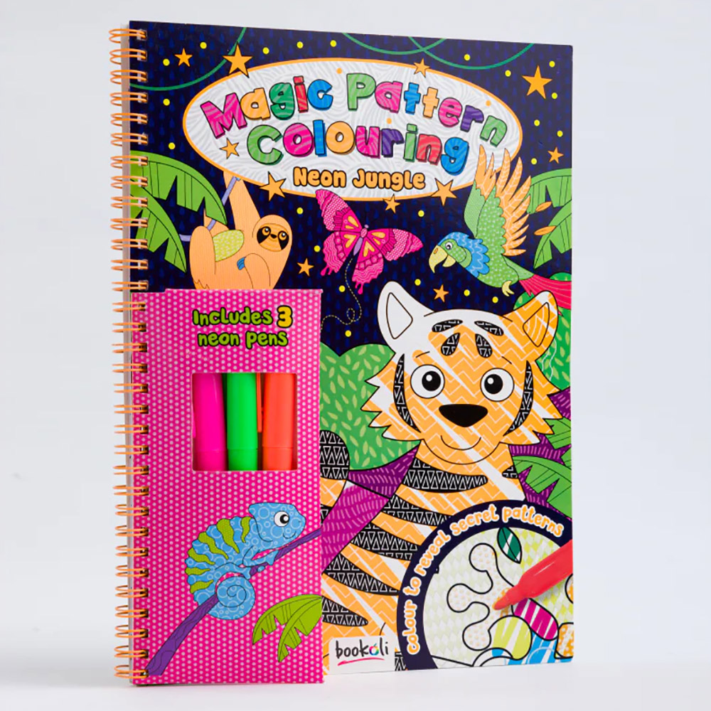 Hinkler Magic Pattern Colouring: Neon Jungle, COL-5 - Hinkler