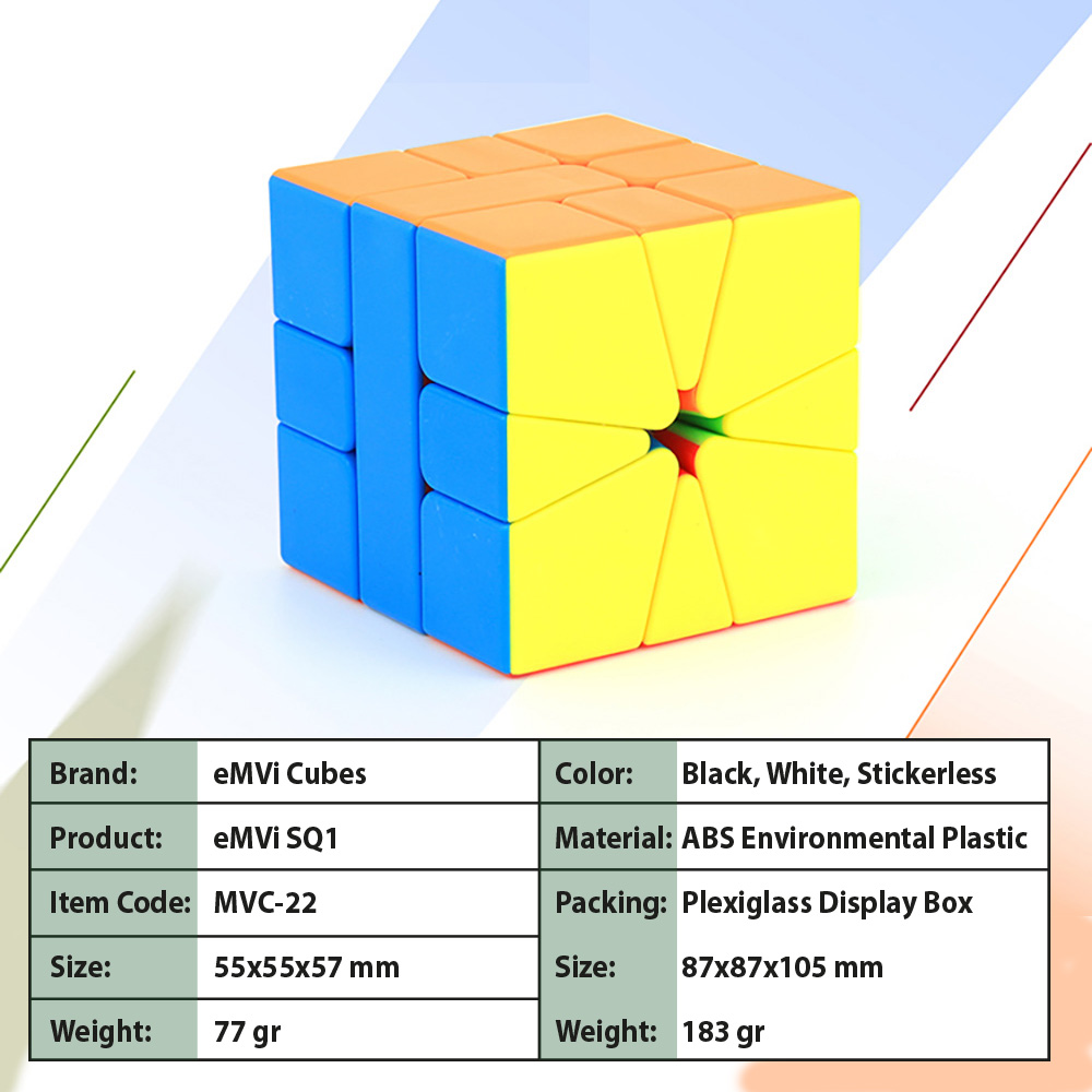 eMVi SQ1 Cube in Display Box, MVC-22 - eMVi Cubes
