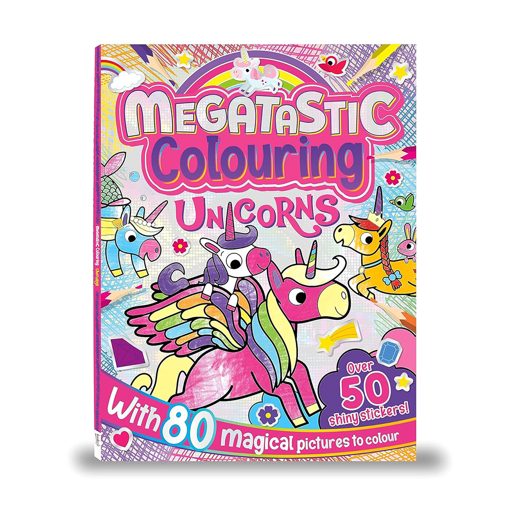 Hinkler Megatastic Colouring: Unicorns, MEG-12 - Hinkler