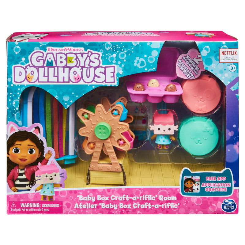 Spin Master Gabby's Dollhouse Mini Σετ Δωματίου (3 Σχέδια) 6069300 - Spin Master