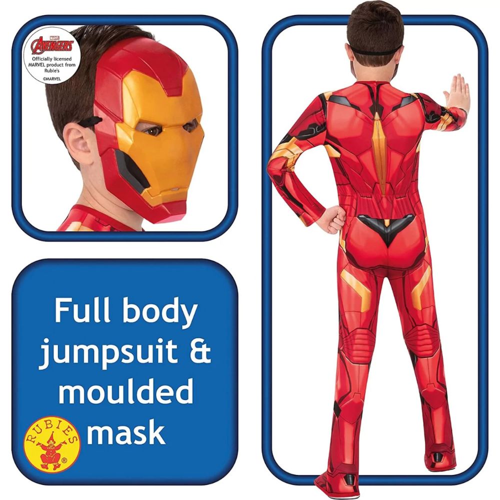 Rubie's Παιδική Στολή Marvel Iron Man Hs Small (5-6 ετών) 702024S - 