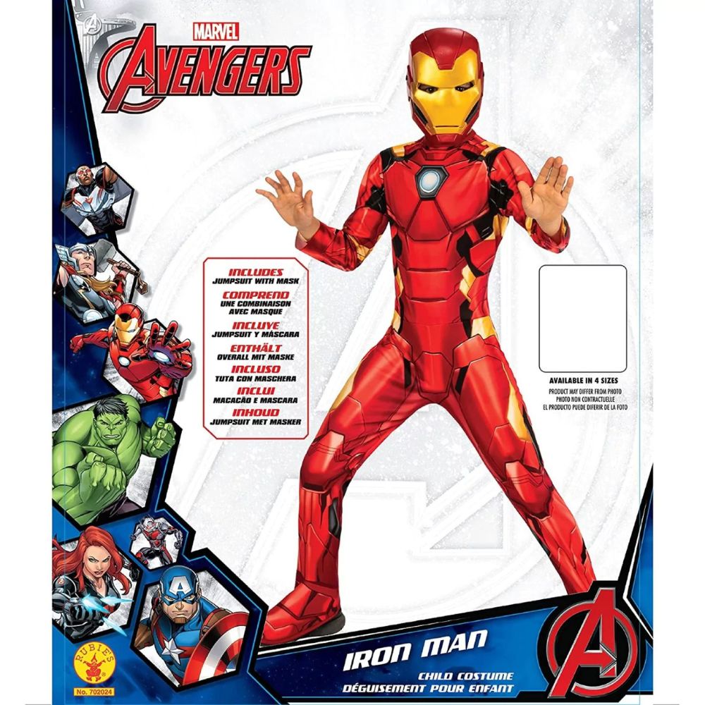 Rubie's Παιδική Στολή Marvel Iron Man Hs Small (5-6 ετών) 702024S - 