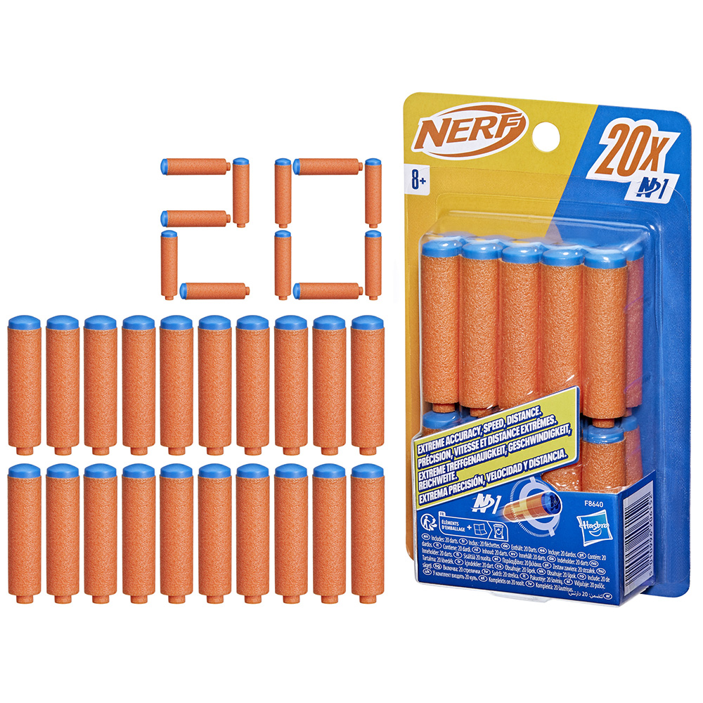 Hasbro Nerf N Series N1-Darts 20 Ανταλλακτικά Βελάκια F8640 - NERF