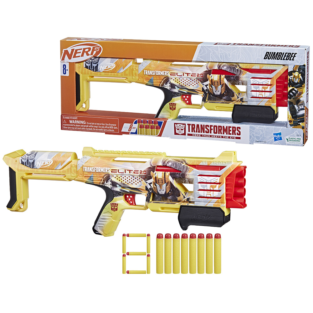 Hasbro Nerf Elite 2.0 Transformers Bumblebee Dart Blaster F9719 - NERF